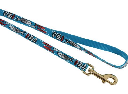 Smycz nylonowa dla kota SARDINE 1 m turkusowy ZOLUX