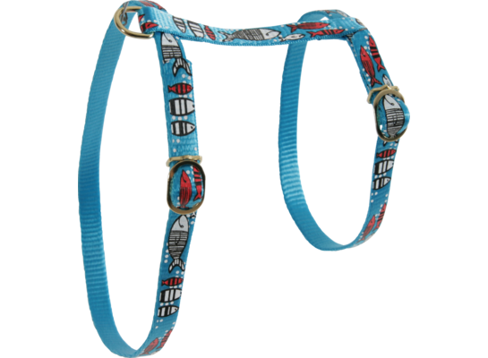 Szelki nylonowe dla kota SARDINE 10 mm turkusowy ZOLUX