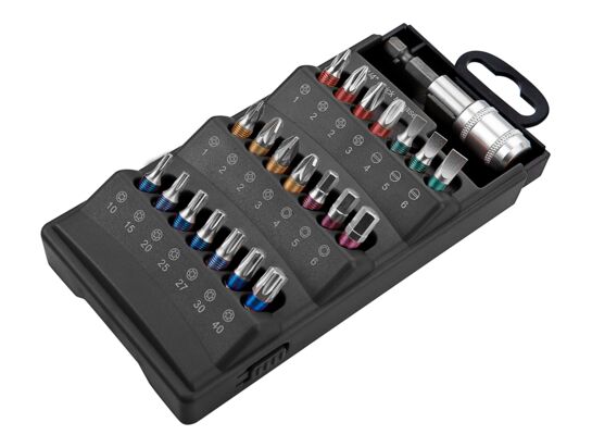 Końcówka wkrętakowa, zestaw 22 sztuki GRAPHITE