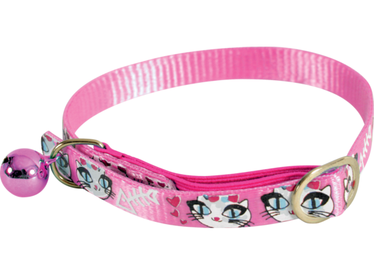 Obroża nylonowa dla kota LadyCat 30 cm różowy ZOLUX