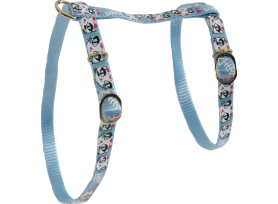 Szelki nylonowe dla kota LADYCAT 10 mm niebieski ZOLUX