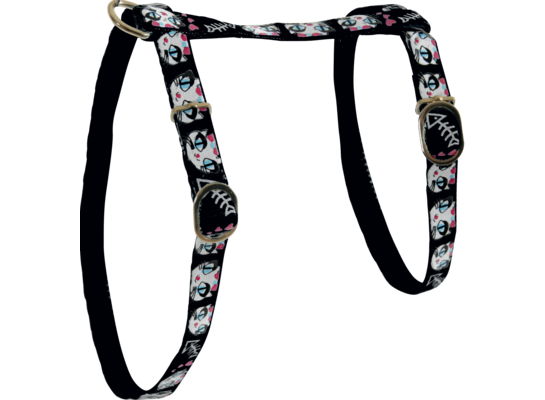 Szelki nylonowe dla kota LADYCAT 10 mm czarny ZOLUX