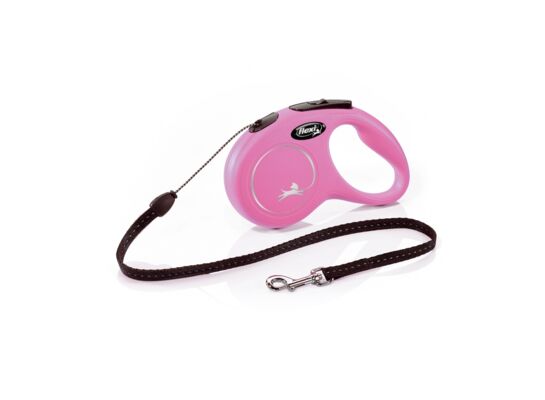 Smycz automatyczna NEW CLASSIC linka S 5 m różowa FLEXI