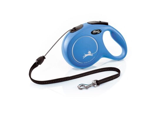 Smycz automatyczna NEW CLASSIC linka M 8 m niebieska FLEXI