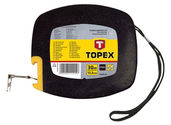 Taśma miernicza stalowa 30 m x 12,5 mm TOPEX
