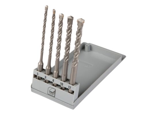 Wiertło do betonu SDS Plus 5 - 12 mm, zestaw 5 sztuk Top Tools