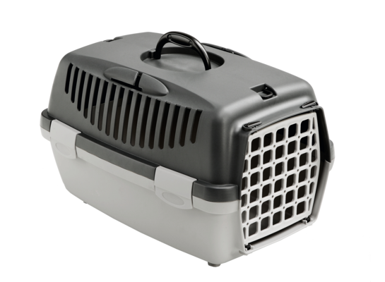 Transporter GULLIVER 2 z plastikowymi drzwiczkami jasnoszary/ciemnoszary ZOLUX