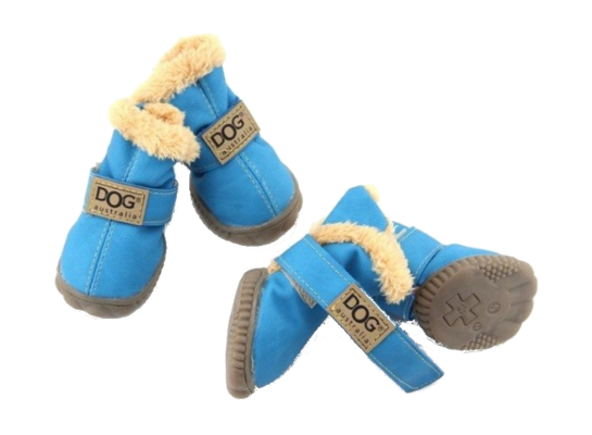 Buty dla psa T1 (4 x 3 cm, wysokość cholewki 7 cm) niebieski - 4 sztuki ZOLUX