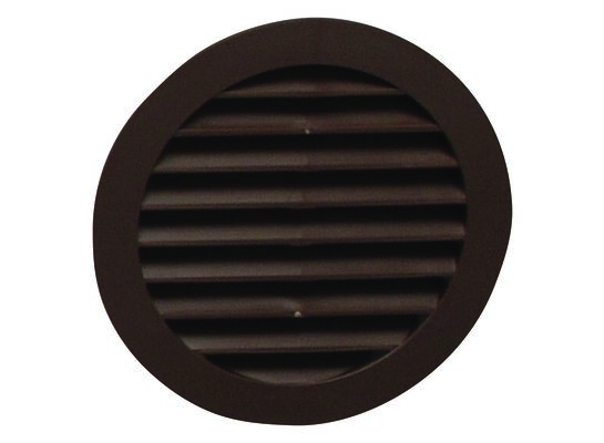 Kratka okrągła z siatką 100 mm brązowa
