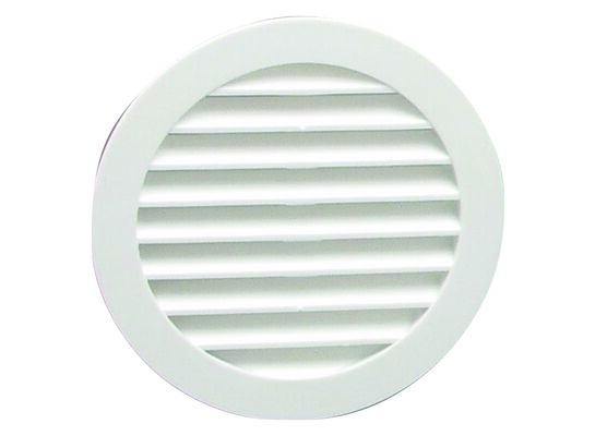 Kratka okrągła z siatką 100 mm biała