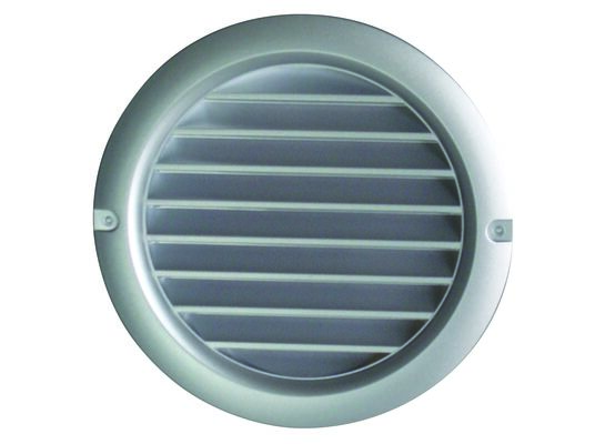 Kratka okrągła z siatką 100 mm srebrna