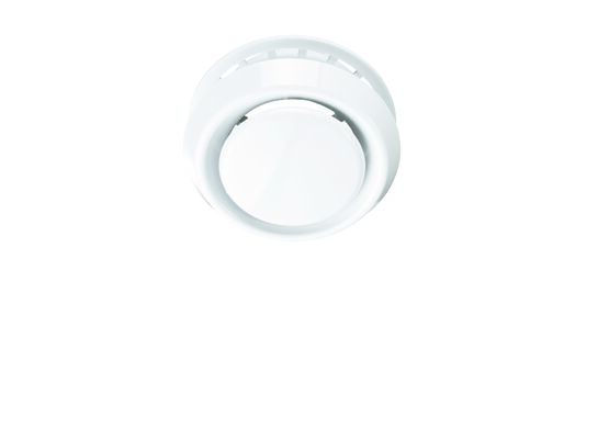 Anemostat z kołnierzem 125 mm biały abs