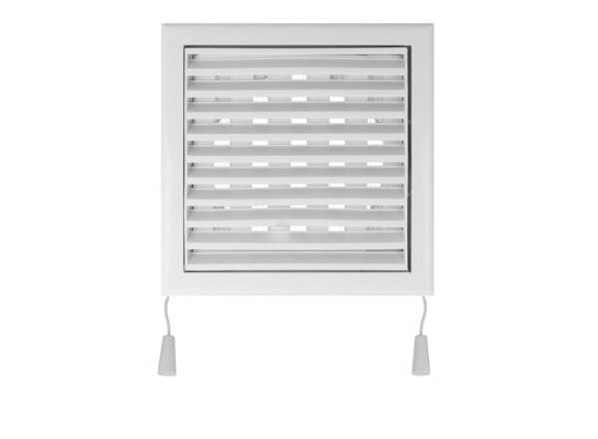 Kratka wentylacyjna z siatką i regulowaną żaluzją 154 x 154 mm