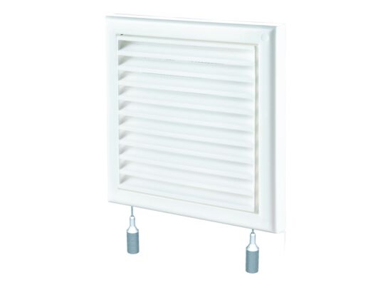 Kratka wentylacyjna z siatką, regulowaną żaluzją i kołnierzem 125 mm
