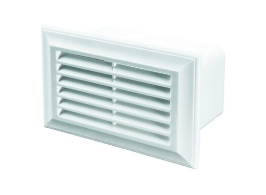 Kratka wentylacyjna do systemu 120 x 60 mm biała