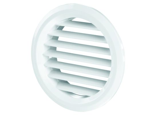 Kratka wentylacyjna drzwiowa 47 mm skośna biała