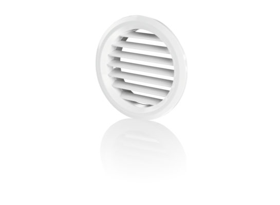 Kratka wentylacyjna drzwiowa 80 mm centralna biała