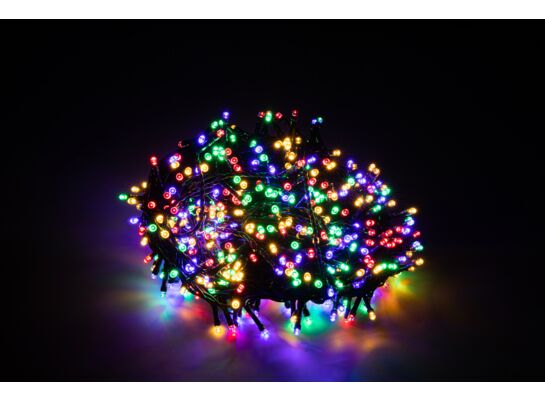 Lampki 500 LED zewnętrzne na transformator multikolor CORTINA POLAND