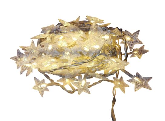 Lampki dekoracyjne LED 100 gwiazdki ciepły biały