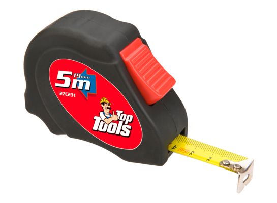 Miara zwijana stalowa 5 m x 19 mm Top Tools