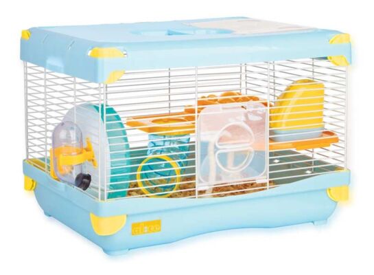 Klatka gremi K807 rozmiar L niebieska happet