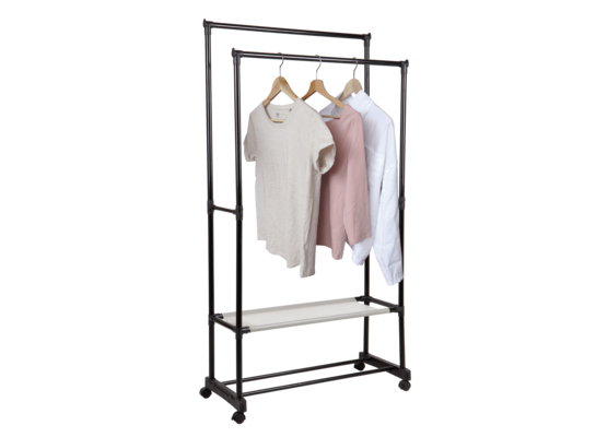 Wieszak na ubrania na kółkach antracyt