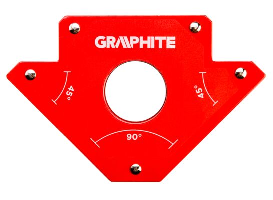 Spawalniczy kątownik magnetyczny 122 x 190 x 25 mm, udźwig 34,0 kg GRAPHITE
