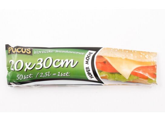 Woreczki przezroczyste 20 x 30 cm 50 sztuk Pucuś