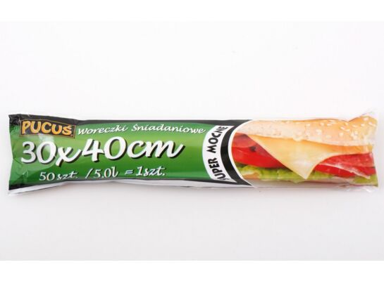 Woreczki przezroczyste 30 x 40 cm 50 sztuk Pucuś