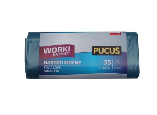 Worek na śmieci 35 l 15 sztuk Pucuś