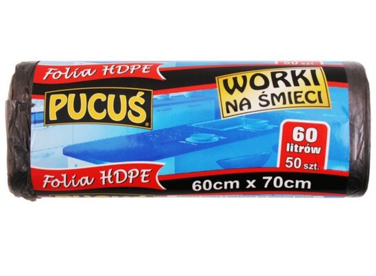 Worek na śmieci 60 l 50 sztuk