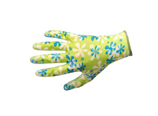 Rękawice ochronne nitrylowe LAHTI PRO zielone 7