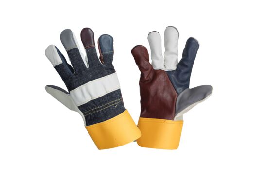 Rękawice ochronne ze skóry meblowej bydlęcej LAHTI PRO 10