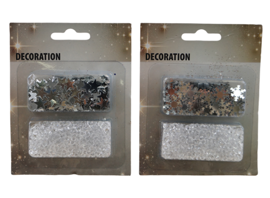 Dekoracje brokatowe 15 g 2 sztuki