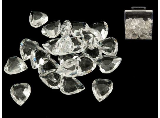 Dekoracje akryl serce 90 g