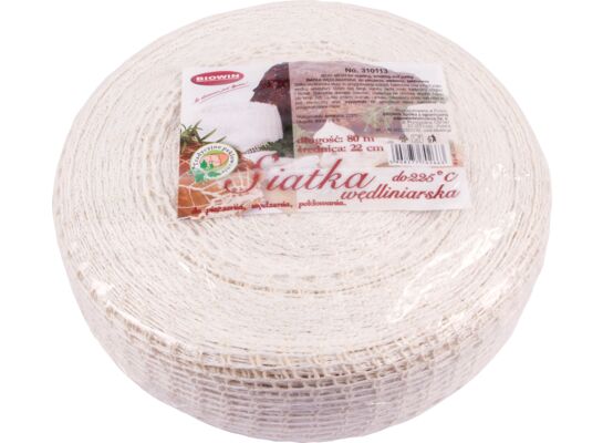 Siatka wędliniarska 22 cm x 80 m Browin