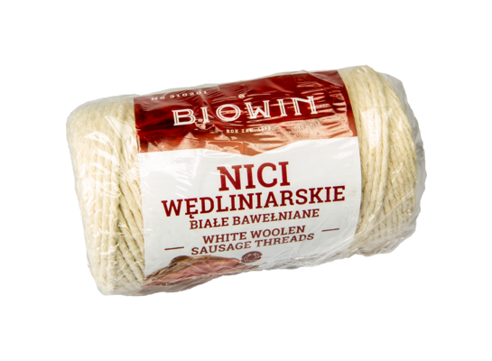 Sznur lniany wędliniarski matowy 70 m, 100 g Browin