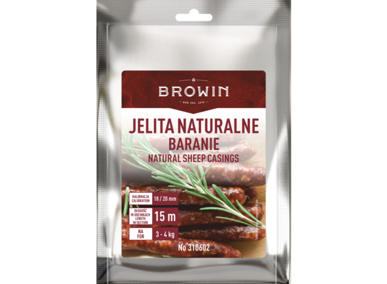 Jelita naturalne baranie 18/20 mm 15 m