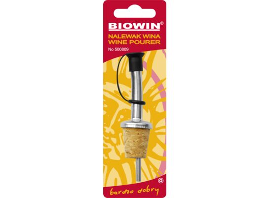 Nalewaczka metalowa do wina na butelkę Browin