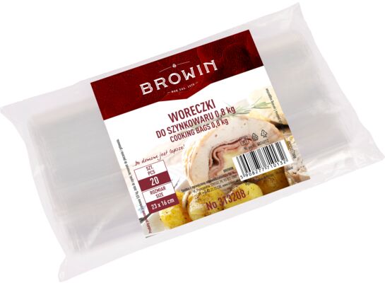 Woreczki foliowe do szynkowara 0,8 kg 20 sztuk Browin