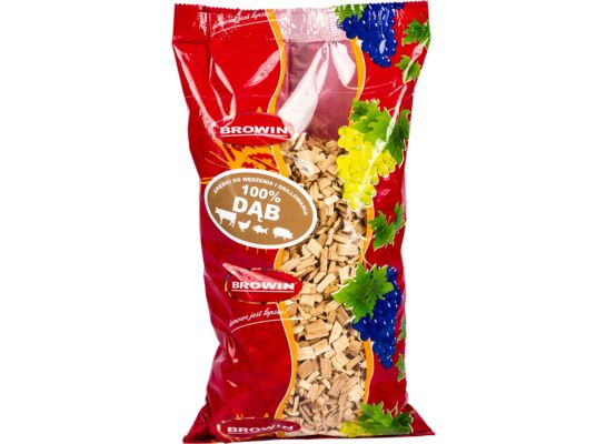 Zrębki do wędzenia i grillowania dąb 600 g Browin