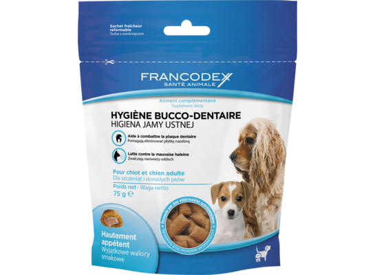 Przysmak dla szczeniąt i psów - higiena jamy ustnej 75 g FRANCODEX