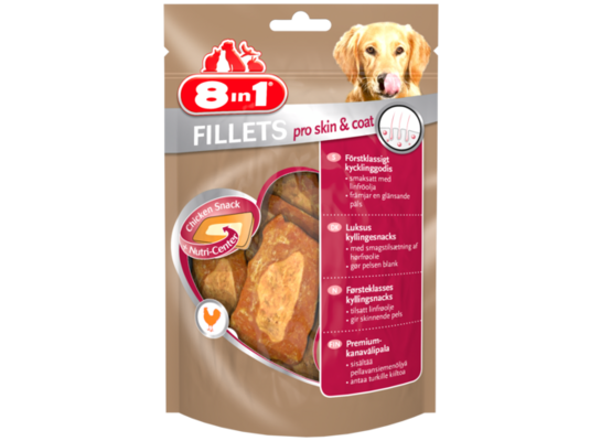 Przysmak Fillets pro skin and coat S 80 g 8in1