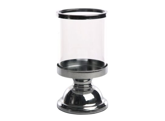 Świecznik kielich na nóżce srebrny 13 x 26,5 cm