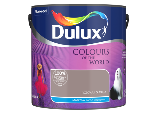 Farba lateksowa Kolory Świata różowy a brąz 2,5 l Dulux