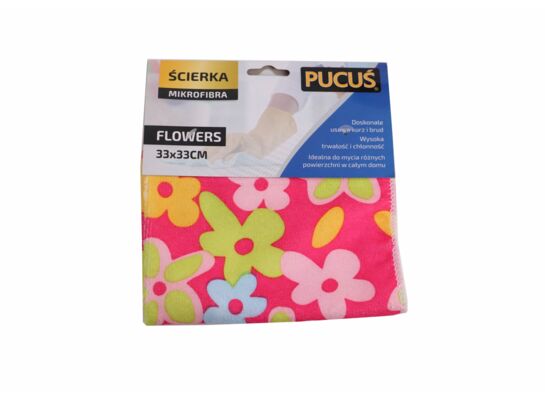 Ścierka mikrofibra flowers Pucuś