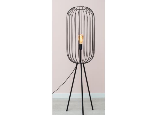 Lampa podłogowa czarna 100 cm