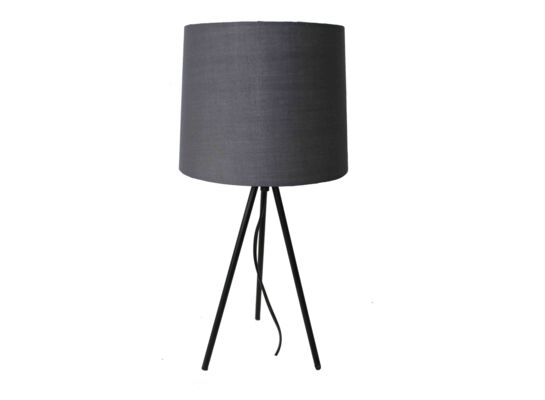 Lampka stołowa ciemnoszara