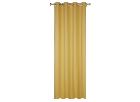 Zasłona Blackout na kółkach 140 x 245 cm musztardowy