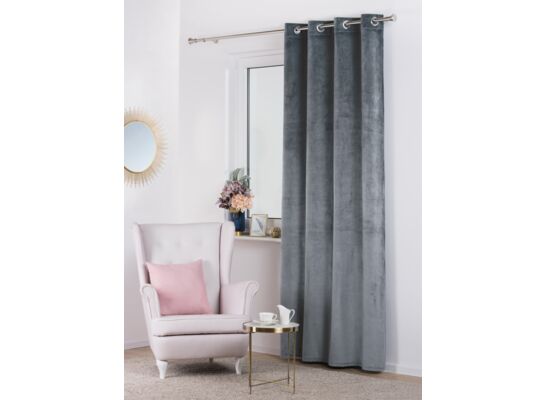 Zasłona Velvet na kółkach 140 x 260 cm szary